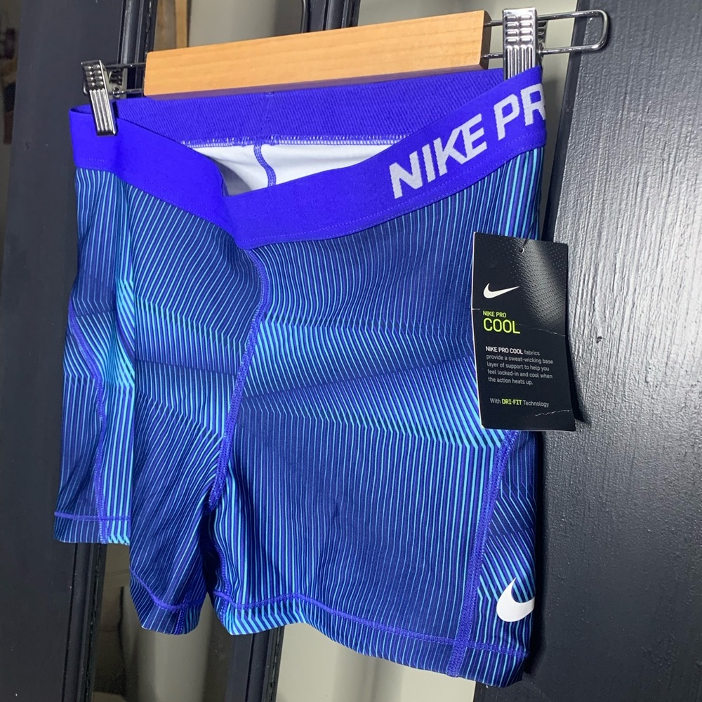 Nike Pro Blue Athletic Shorts